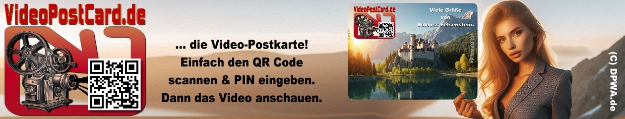 VideoPostCard.de die Postkarte mit Video.